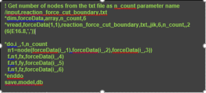 APDL code to read submodel data