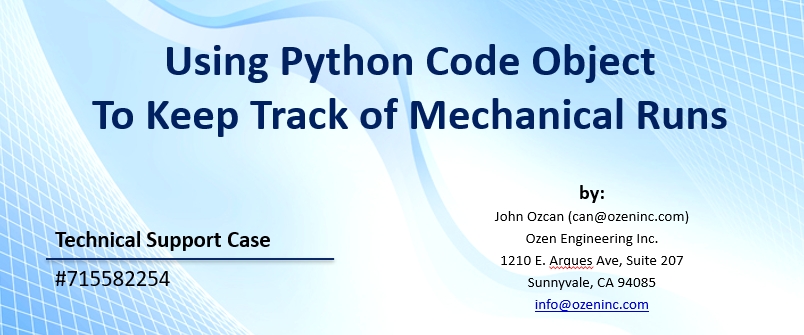 Python Script for Ansys Mechanical Runs