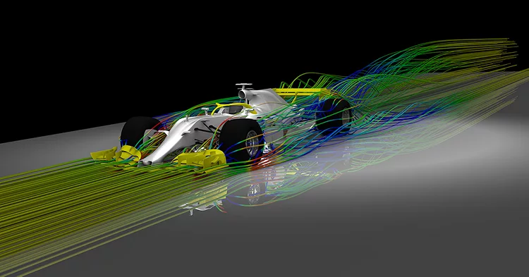 Industries Simulation Consulting - Aerdoynamic Automotive Model